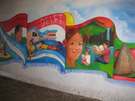 Muurschildering - Julio Moreno